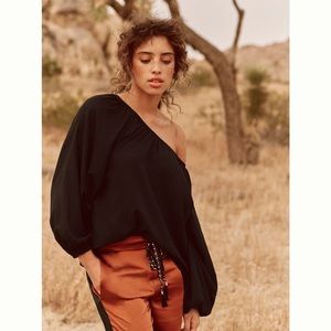 Leeza Two-Tone Satin Joggers